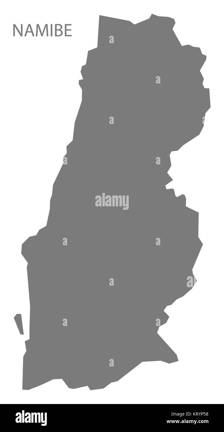 Namibe Angola Mappa grigio Foto Stock