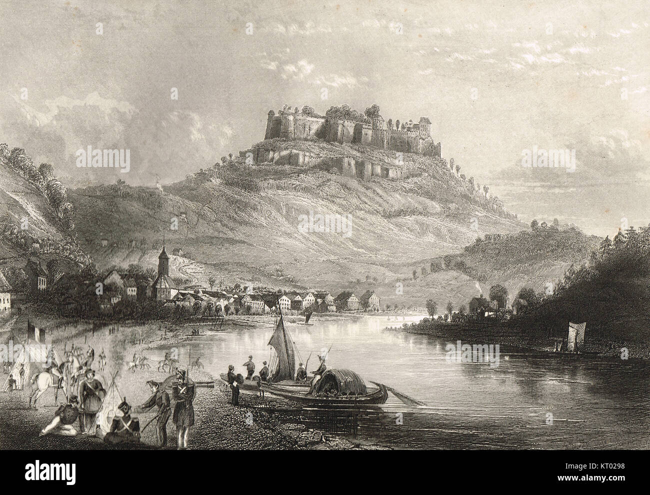 Konigstein sotto occupazione francese, 1813 Foto Stock