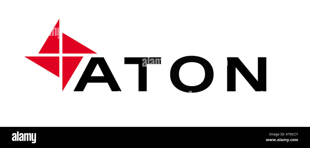 Logo ATON eng Foto Stock