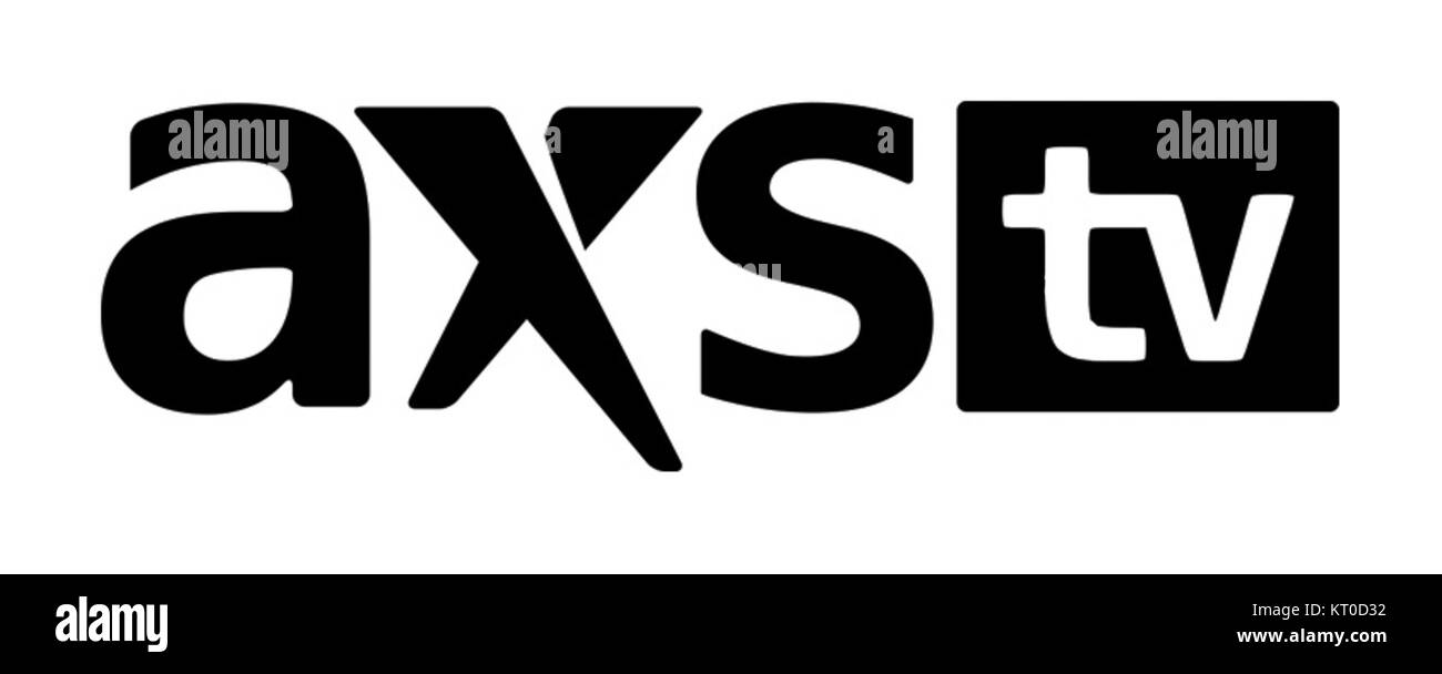 Il logo AXSTV rappresenta un'importante rete televisiva americana, focalizzata sulla musica, l'intrattenimento e la programmazione di eventi dal vivo. Il design del logo è semplice e trasmette l'identità del marchio del canale per le sue diverse offerte di contenuti, tra cui concerti, documentari ed eventi speciali, che attraggono un vasto pubblico. Foto Stock