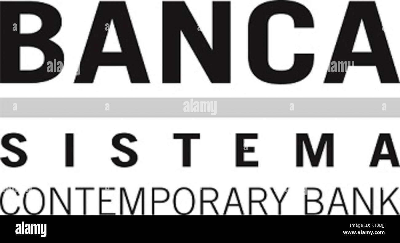 Un documento finanziario o riferimento a un pagamento da parte di Banca sistema, una banca italiana, che riflette le attività o le operazioni finanziarie dell'BankÂ nel settore bancario. Foto Stock