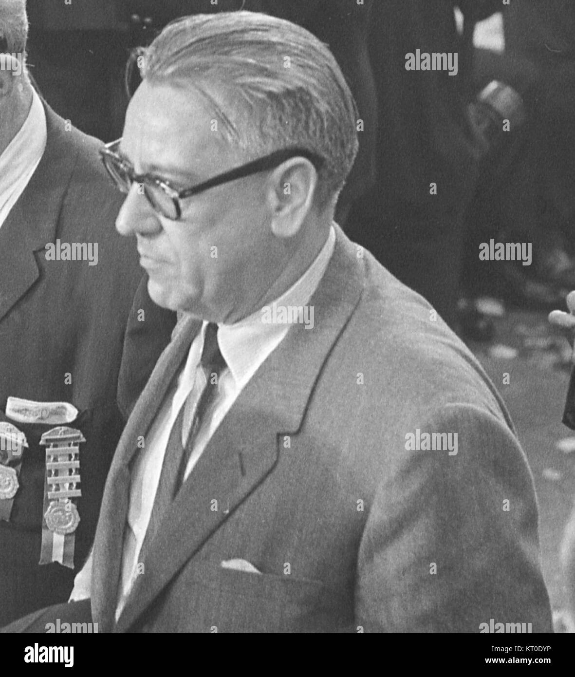 Barry Goldwater alla Convention nazionale repubblicana del 1964, catturato durante la sua campagna elettorale per la presidenza. Foto Stock