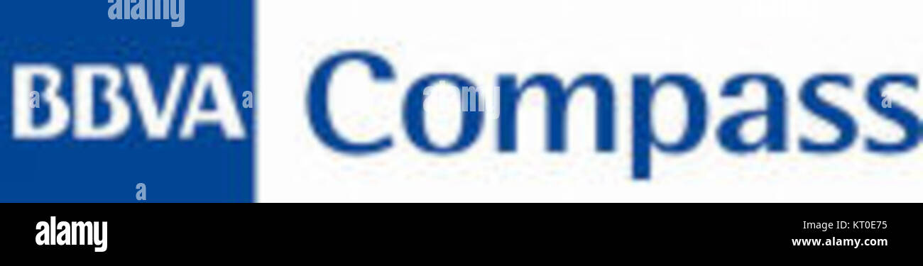 Il "logo BBVA Compass" si riferisce al logo della BBVA Compass, un istituto finanziario statunitense noto per la fornitura di servizi bancari. Foto Stock