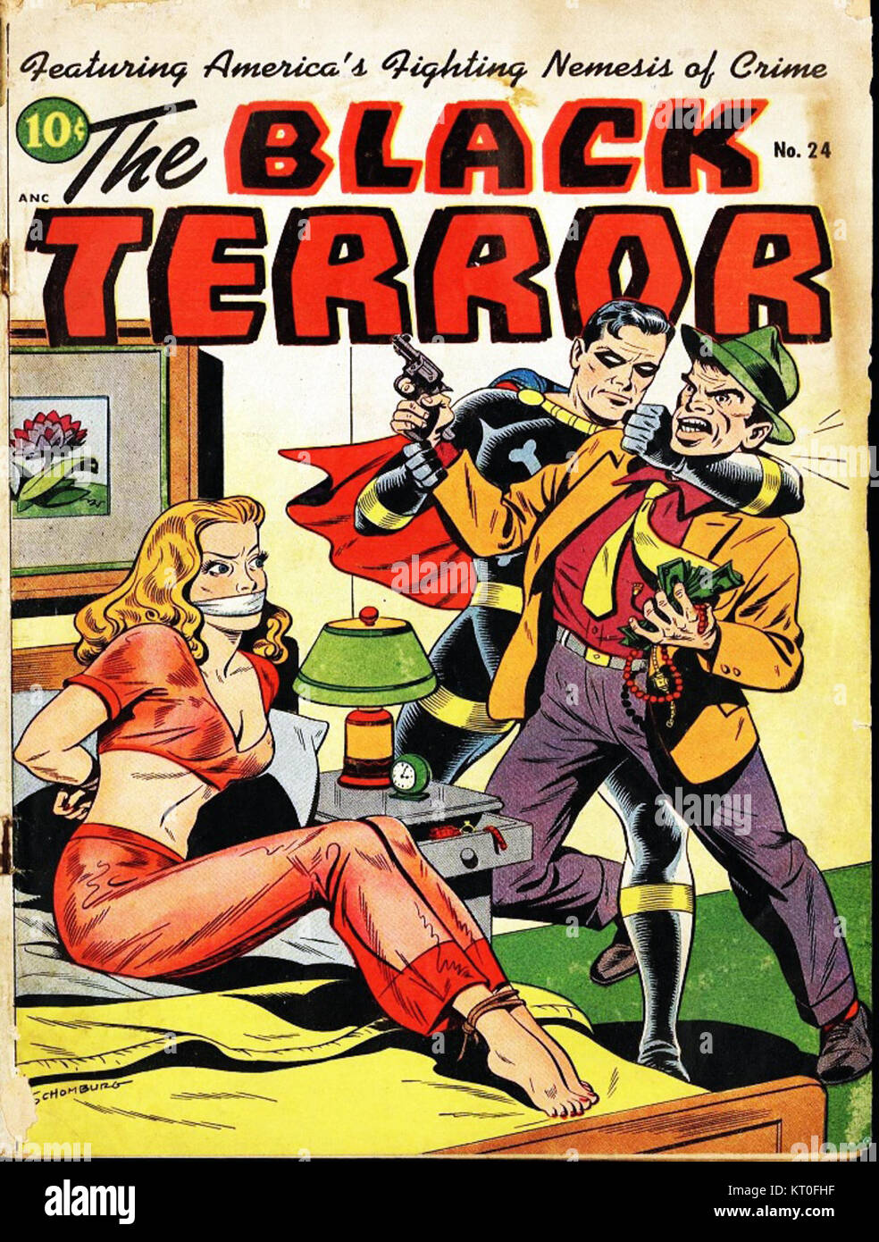 BlackTerror2401 è probabilmente un riferimento a un titolo mediatico, potenzialmente che coinvolge una narrazione o un evento legato a temi di paura, violenza o conflitto, possibilmente in un contesto immaginario. Foto Stock