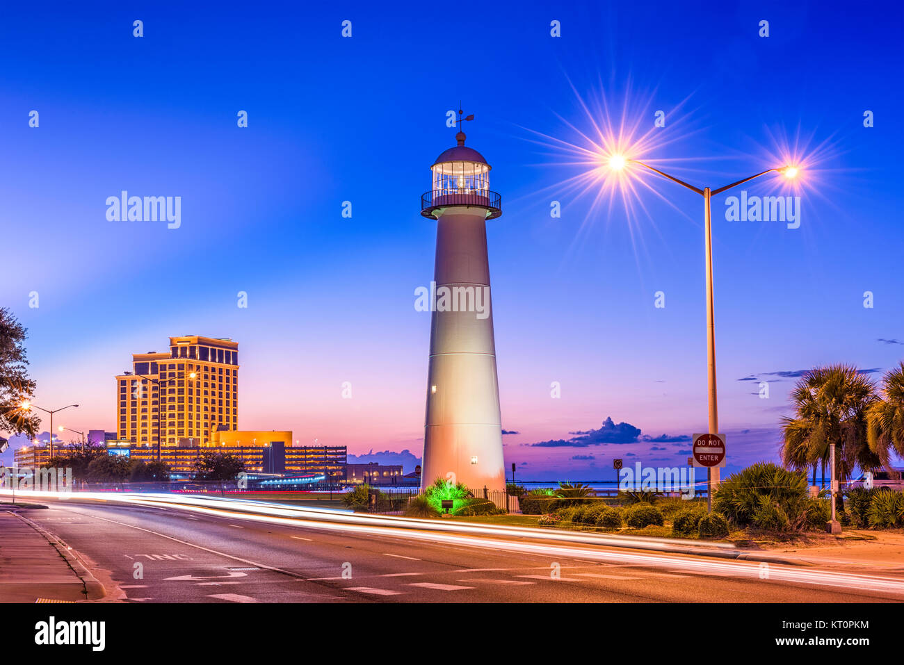 Biloxi, Mississippi, Stati Uniti d'America a Biloxi Lighthouse. Foto Stock