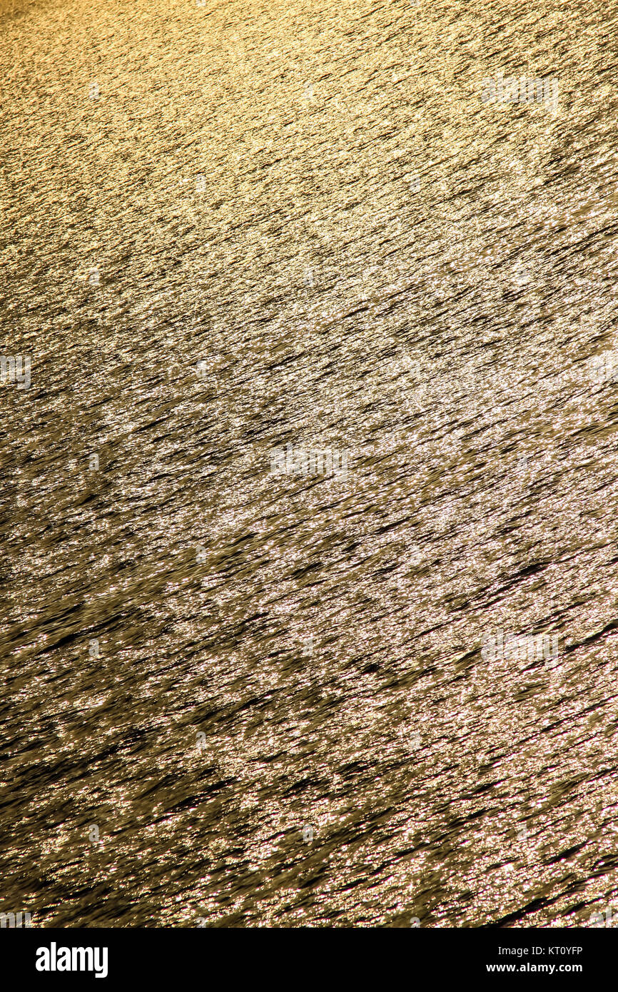 Tramonto sul mare all'isola d'Elba italiano Foto Stock