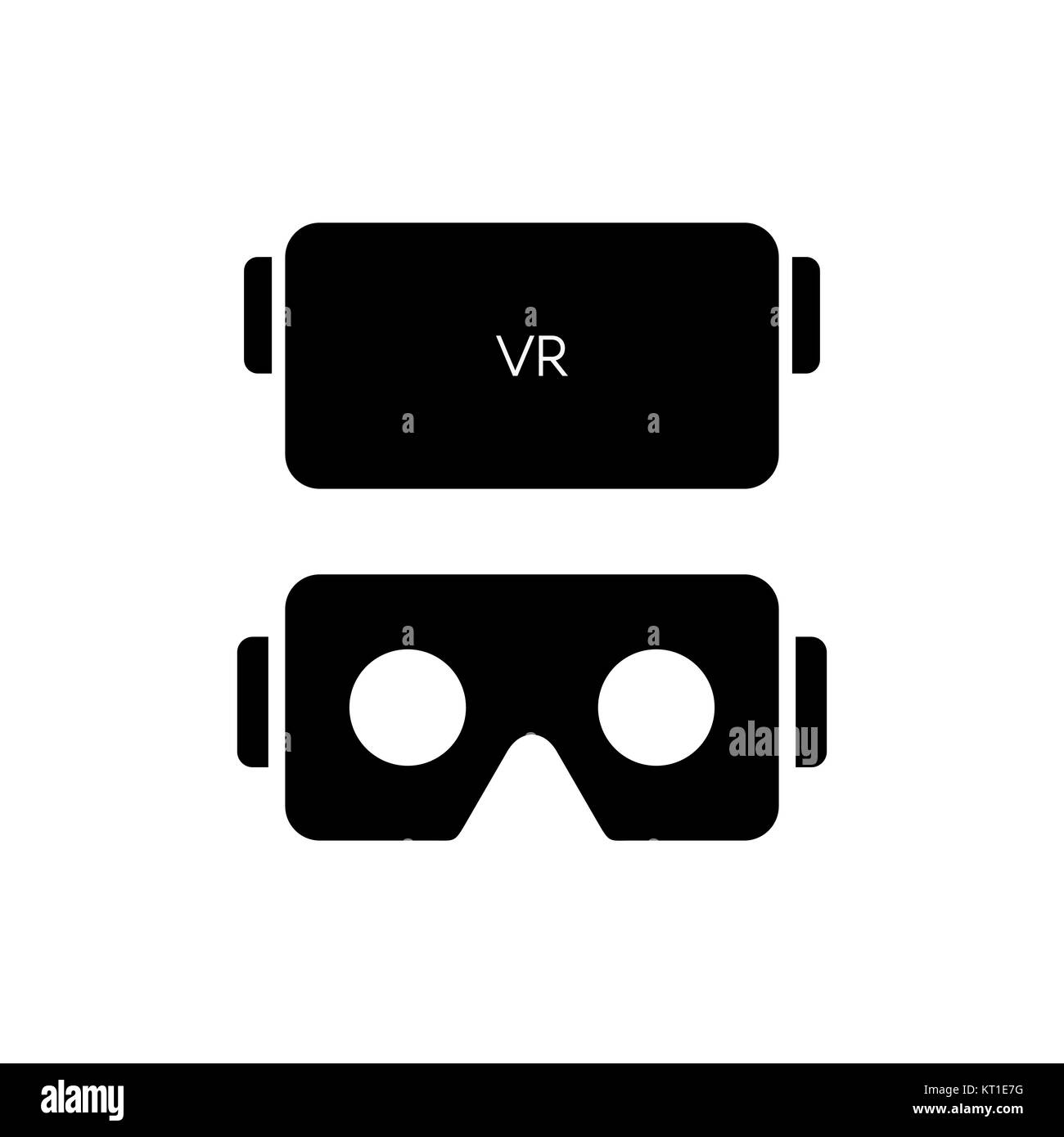 Occhiali VR per smartphone illustrazione vettoriale. La realtà virtuale scatola ingranaggi per smartphone. Illustrazione Vettoriale