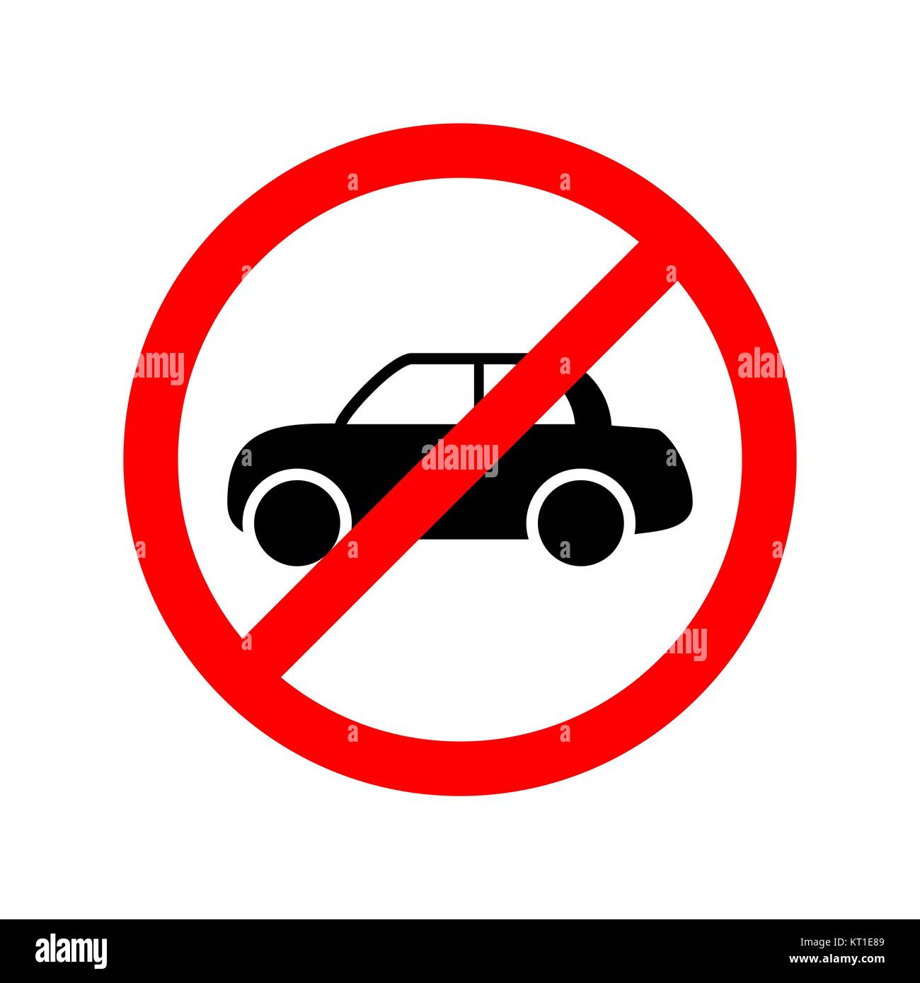 No auto consentito firmare. Illustrazione Vettoriale