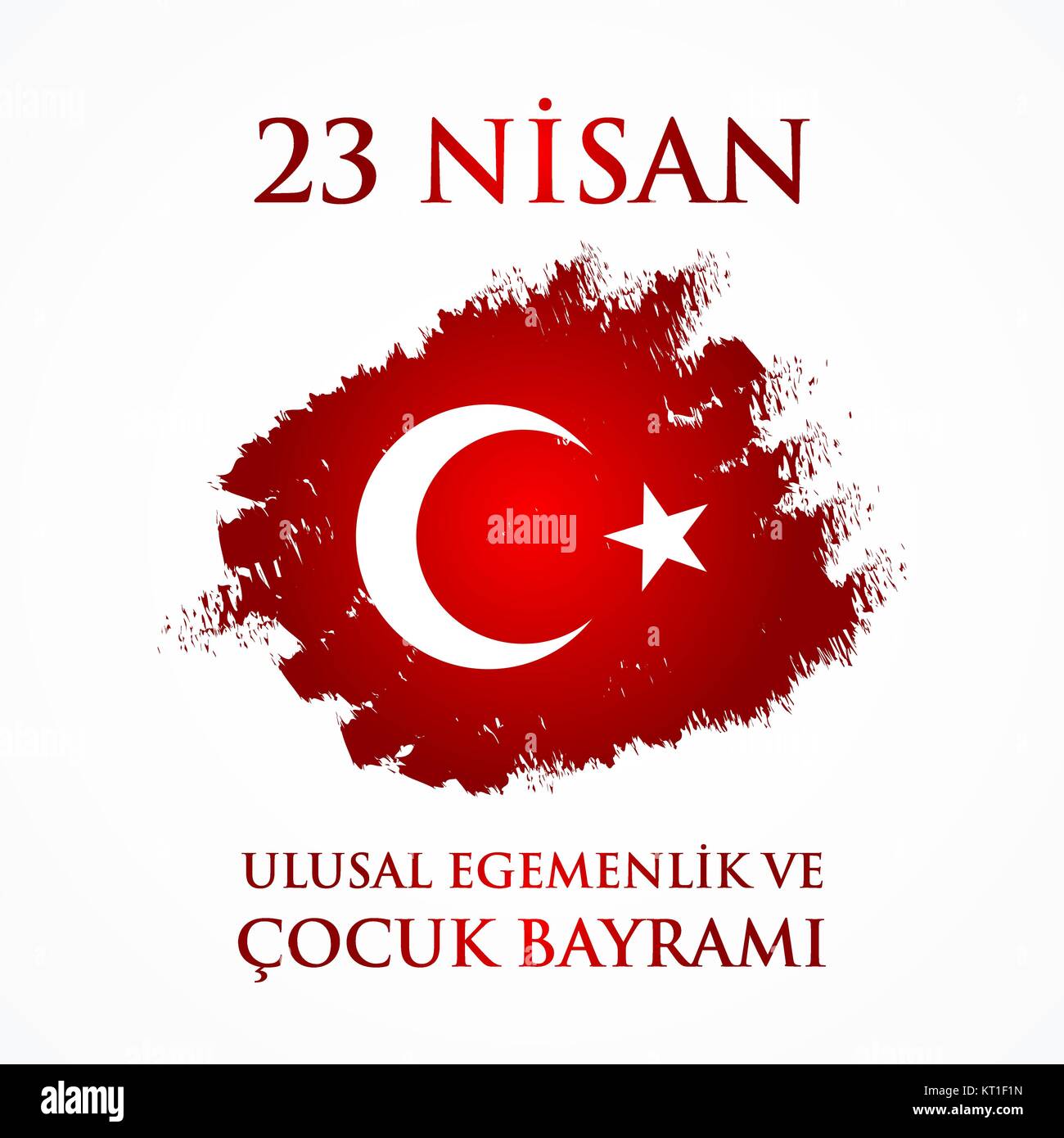 23 Nisan uluslar egemenlik ve cocuk baryrami. Traduzione: bagno turco 23 Aprile la sovranità nazionale e la Giornata per i bambini. Illustrazione Vettoriale. Illustrazione Vettoriale