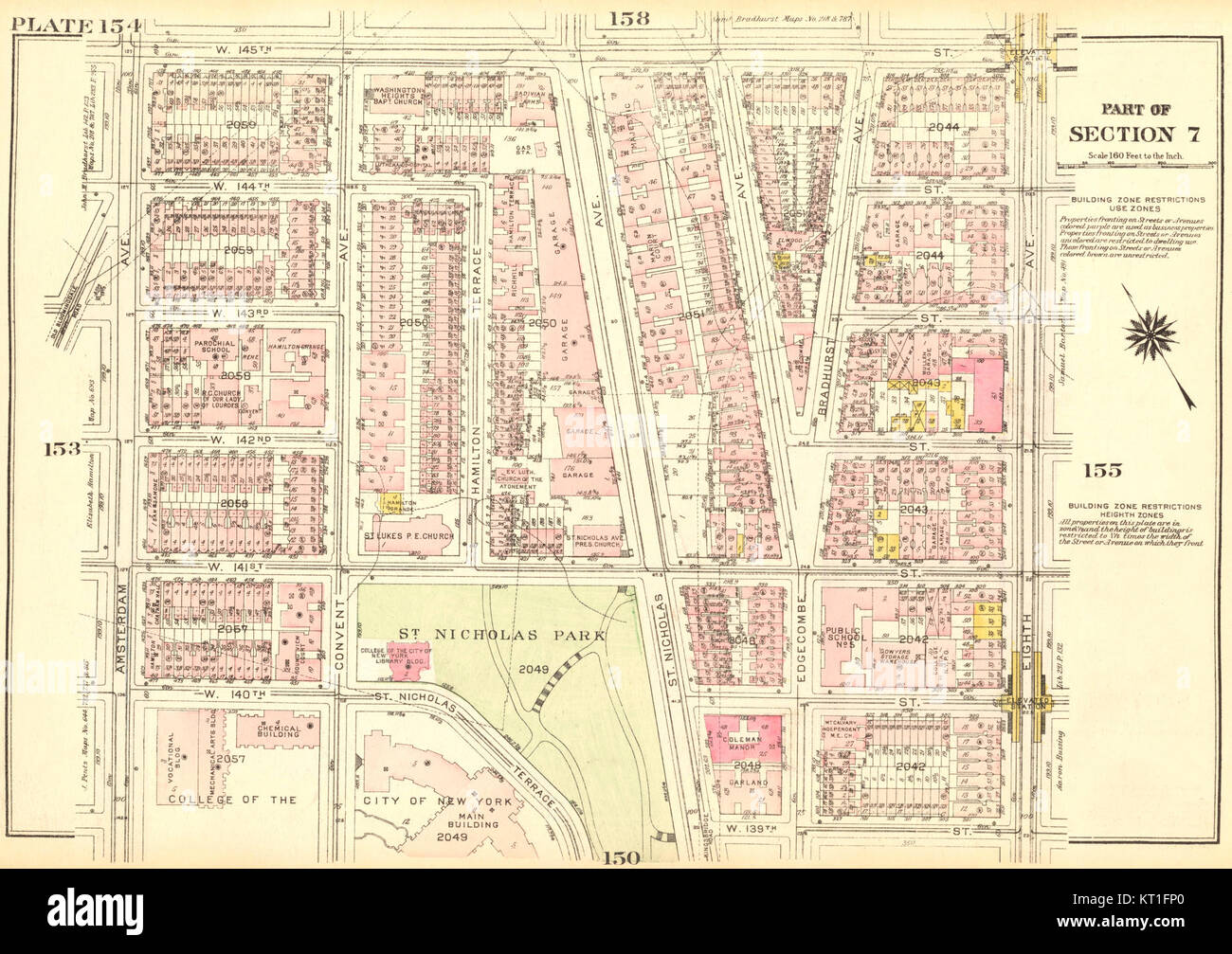 Una targa intitolata "Bromley Manhattan Plate 154" è stata pubblicata nel 1927, mostrando un primo disegno della serie Bromley, una significativa collezione di opere d'arte di quell'epoca. Foto Stock