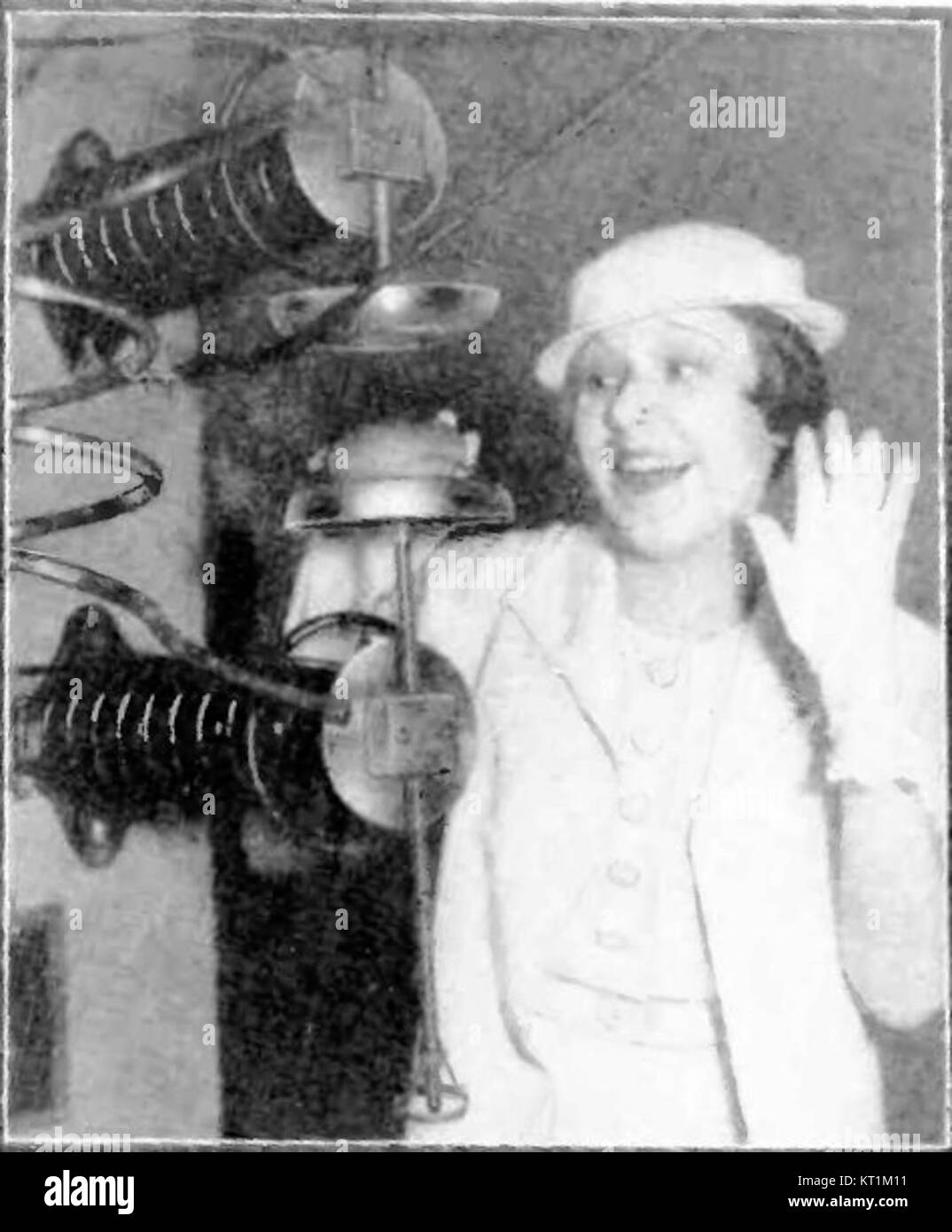 La Fiera Mondiale di Chicago del 1933 ha presentato una mostra sulla cucina con onde radio, che mostra l'innovazione tecnologica nel campo culinario. Foto Stock