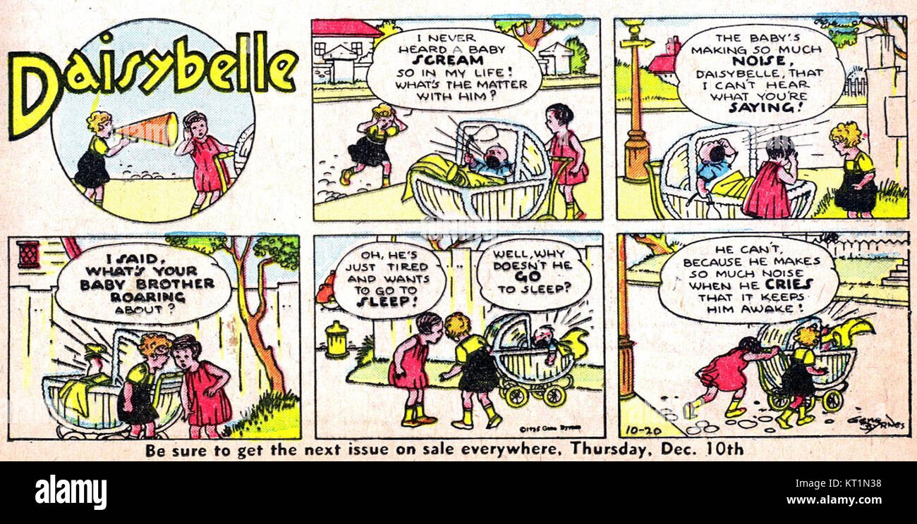 Daisybelle era una striscia a fumetti presente in The Funnies No. 3, un'antologia a fumetti dei primi anni del XX secolo. Il personaggio di Daisybelle, noto per le sue avventure umoristiche, faceva parte della crescente scena artistica comica durante questo periodo. Foto Stock