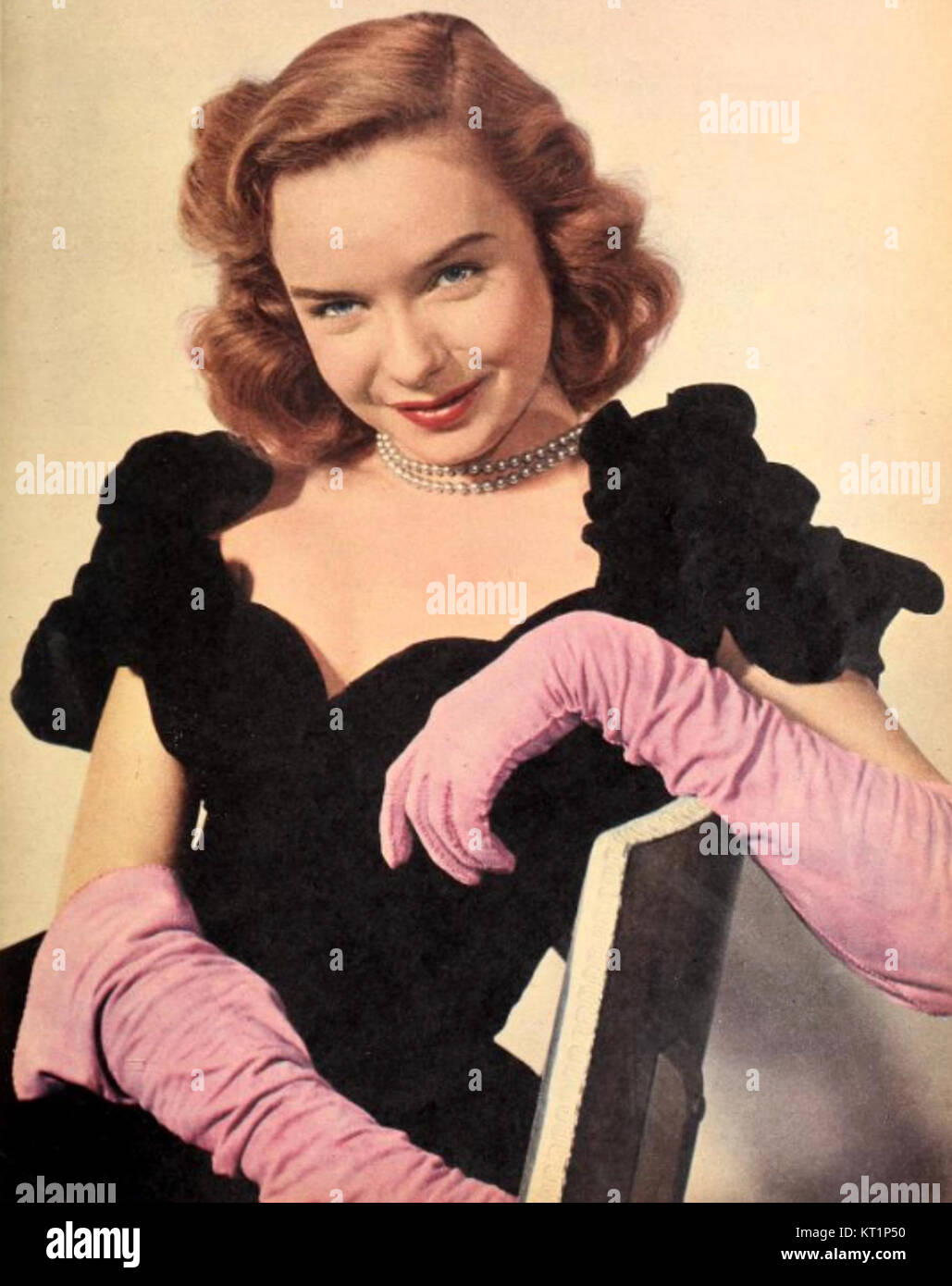 Diana Lynn è stata un'attrice americana nota per i suoi ruoli sia in film che in televisione durante gli anni '1940 e '1950 È ricordata per le sue interpretazioni in film comici e drammatici ed è stata una figura influente nell'età d'oro di Hollywood. Foto Stock