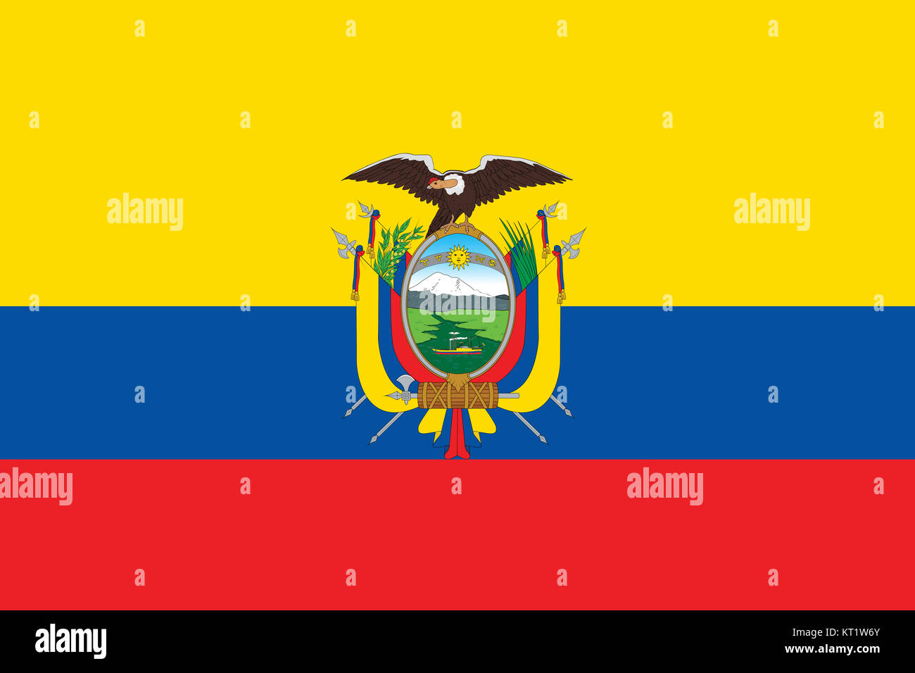 Bandiera nazionale dell Ecuador Foto Stock