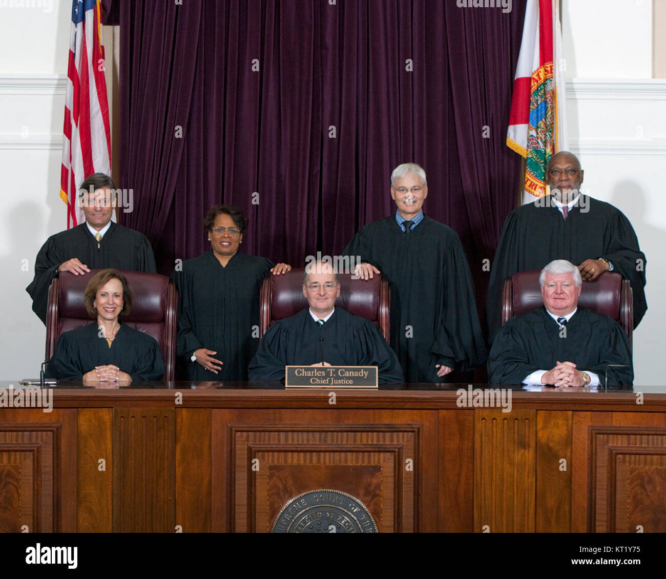 La Corte Suprema della Florida è il più alto organo giudiziario dello stato della Florida. Svolge un ruolo cruciale nell'interpretazione delle leggi statali e nel garantire la giustizia all'interno del sistema giuridico. Foto Stock