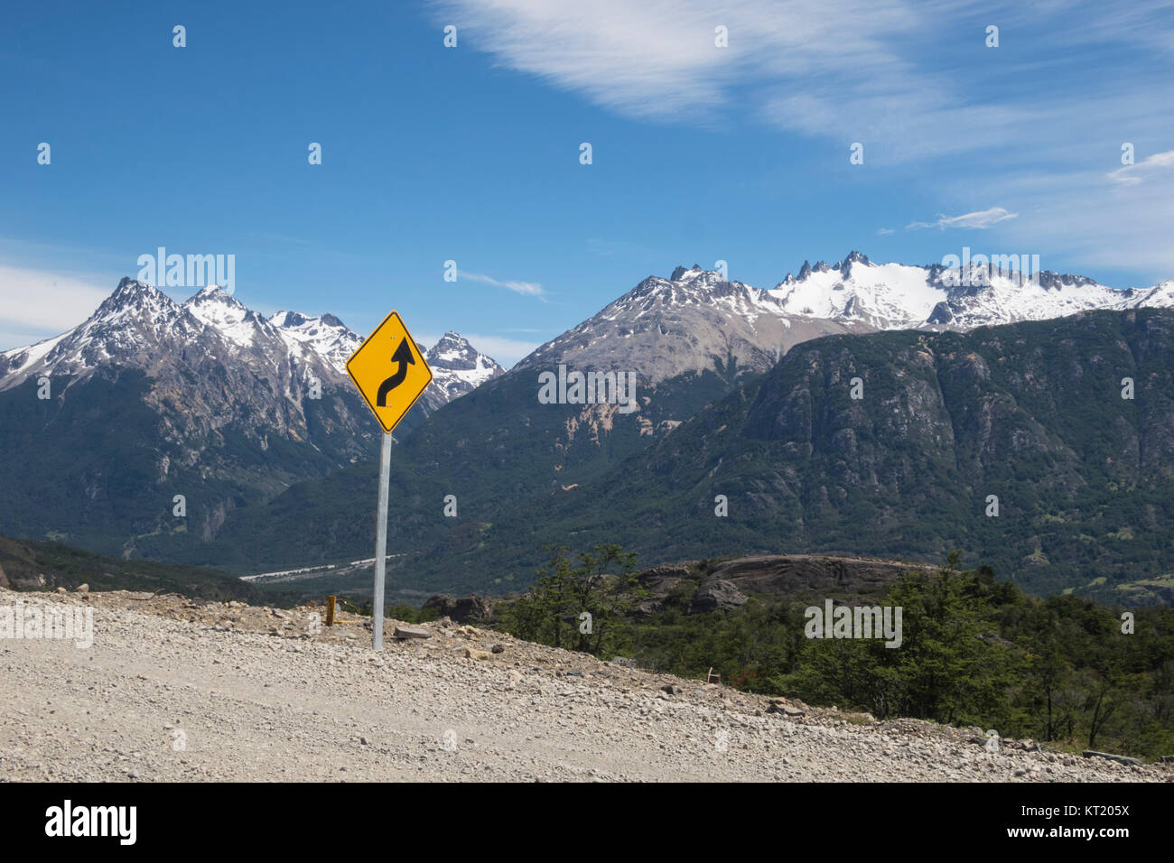 Teil der Carretera Austral in Cile Foto Stock
