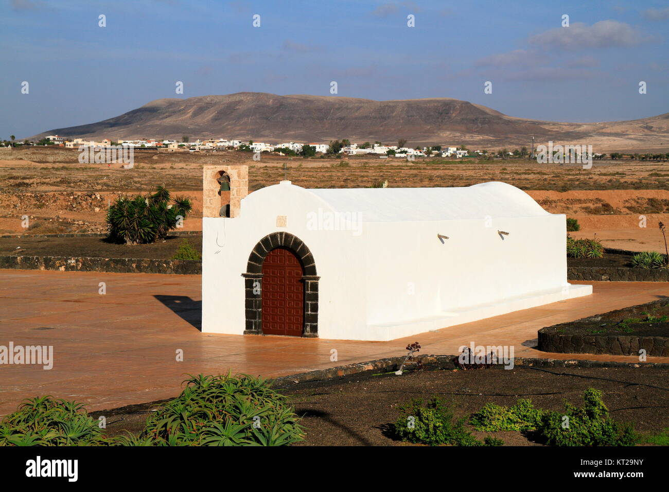 La piccola chiesa La Ermita a El Cotillo Fuerteventura Isole Canarie Spagna Foto Stock