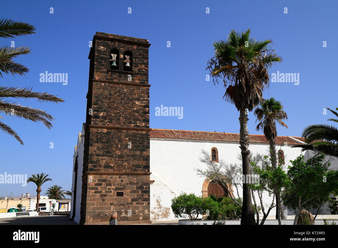 La chiesa di Nostra Signora della Candelaria in La Oliva, Fuerteventura, Isole Canarie, Spagna, Europa Foto Stock