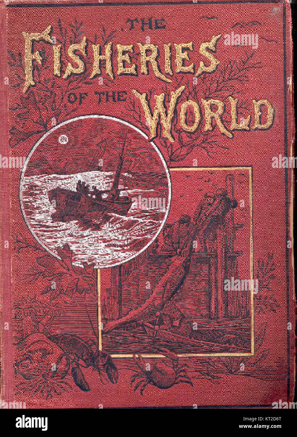La copertina di "pesca del mondo" mette in luce la vita marina globale, concentrandosi sulle pratiche di pesca e sulla gestione sostenibile in varie regioni del mondo. Foto Stock