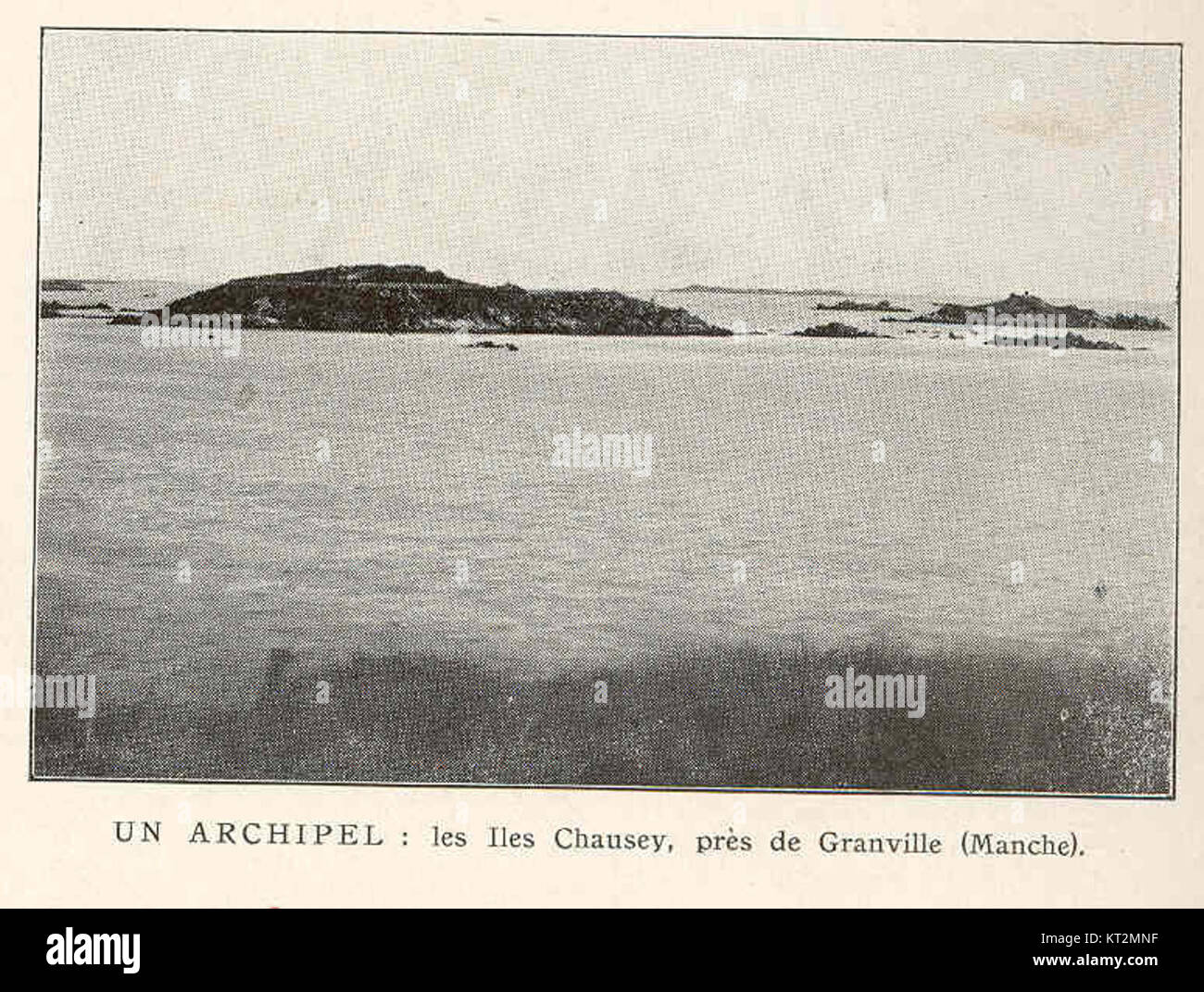 Archipel si riferisce al gruppo di isole chiamato Îles Chausey, situato vicino a Granville nel dipartimento della Manica in Normandia, Francia. Note per la sua bellezza paesaggistica e il suo significato storico, le isole sono una popolare destinazione turistica. Foto Stock