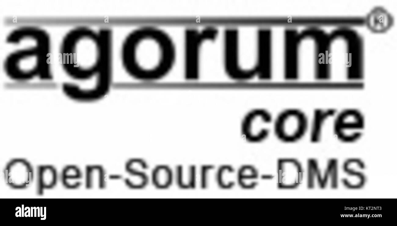 Agorum Core è uno strumento software utilizzato per la gestione e l'organizzazione dei contenuti digitali. Funge da piattaforma digitale per le aziende in grado di gestire le esigenze di storage, gestione e collaborazione dei dati. Foto Stock