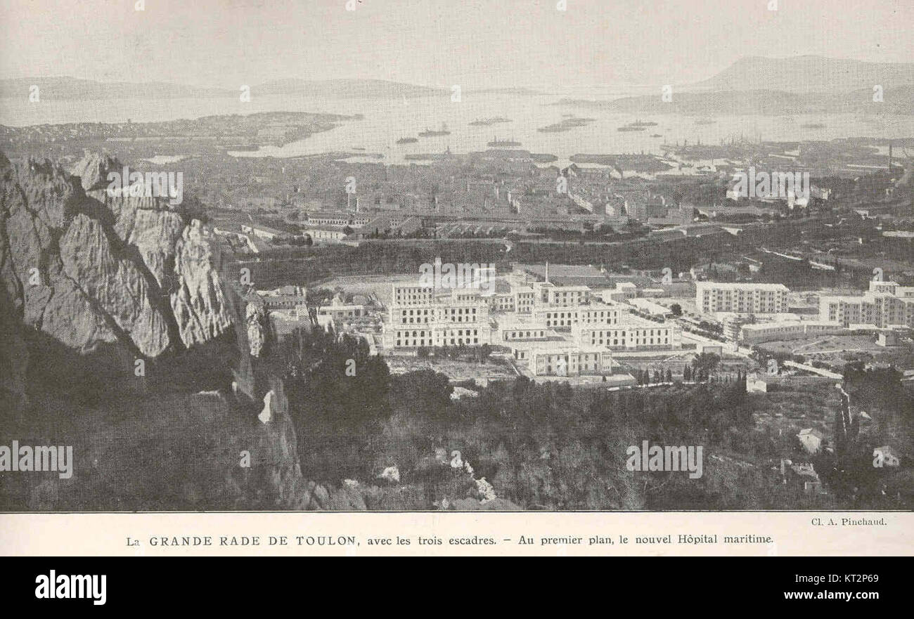 37472 Grande Rade de Toulon, avec les trois escadres Foto Stock