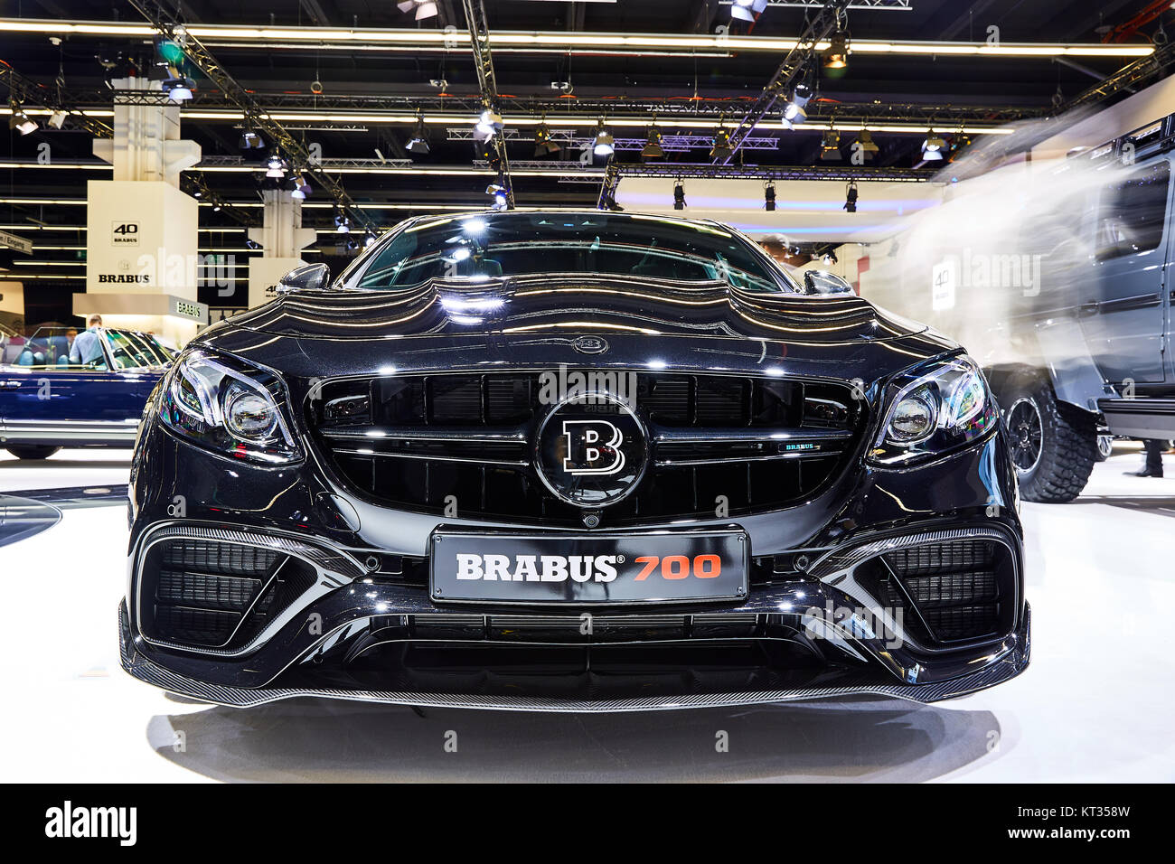 Francoforte, Germania - 12 Settembre 2017: 2017 Mercedes-Benz Classe E 700 da Brabus presentati sulla 67-th Frankfurt International Motor Show(IAA) in TH Foto Stock