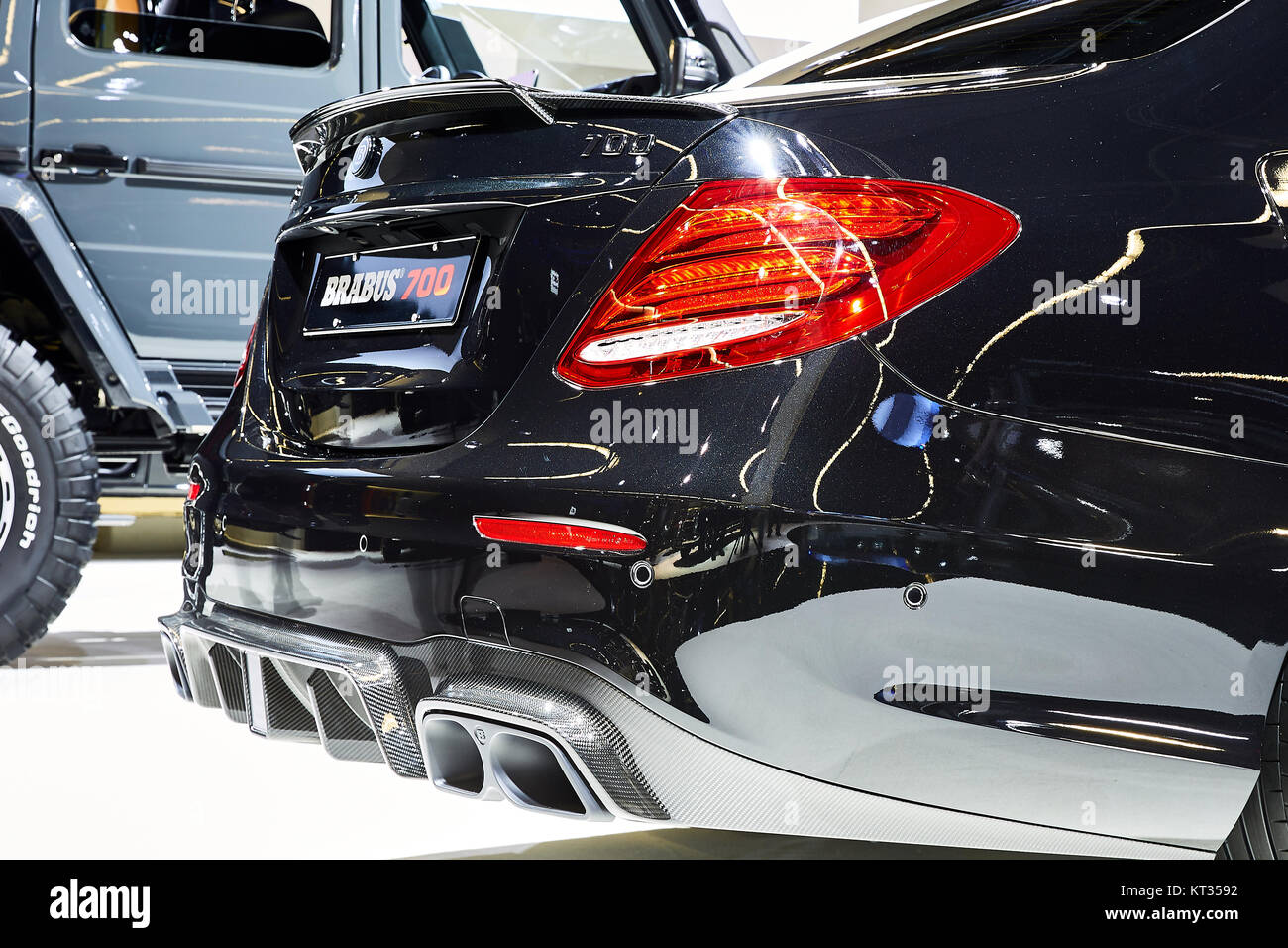 Francoforte, Germania - 12 Settembre 2017: 2017 Mercedes-Benz Classe E 700 da Brabus presentati sulla 67-th Frankfurt International Motor Show(IAA) in TH Foto Stock