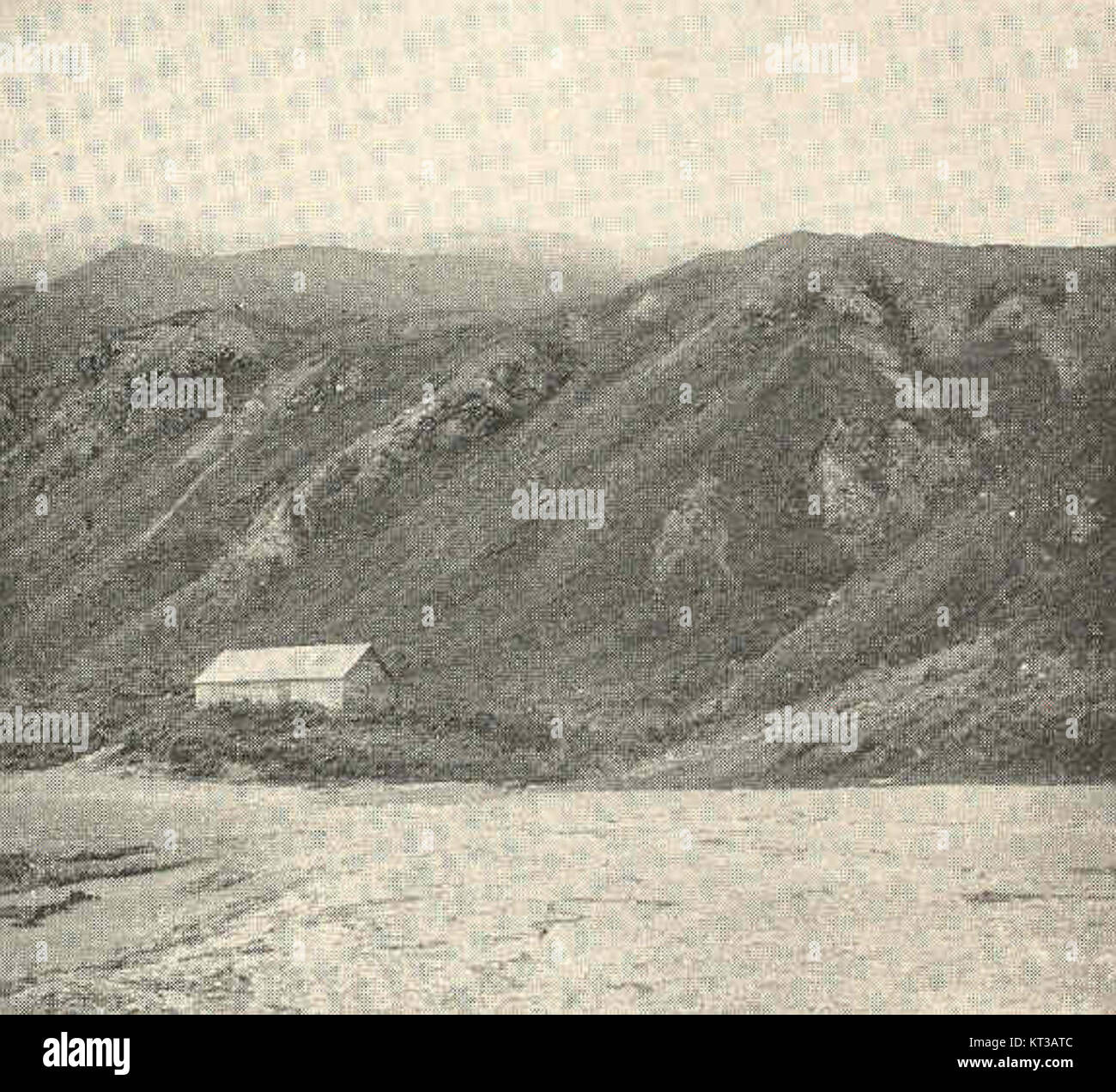 La Salina di Pestshani vicino al villaggio di Glinka sull'isola di Copper è un importante sito storico, legato all'industria locale della produzione di sale e alla storia regionale in Russia. Foto Stock