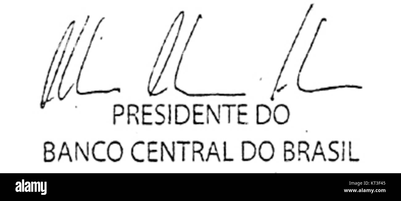 Alexandre Tombini è stato presidente del Banco Central do Brasil, contribuendo alla stabilità finanziaria e alle politiche economiche del Brasile durante il suo mandato. Foto Stock