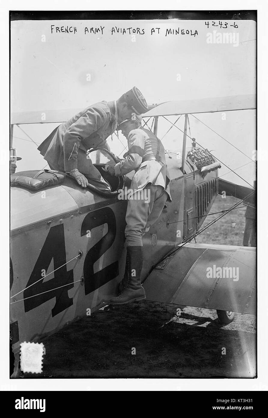 Ufficiali francesi (esercito aviatori), Mineola (18957171404) Foto Stock