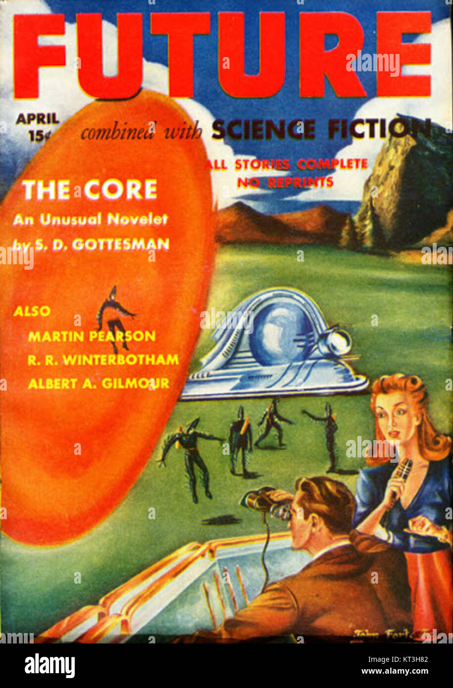 Futuro combinati con la fantascienza Aprile 1942 Foto Stock