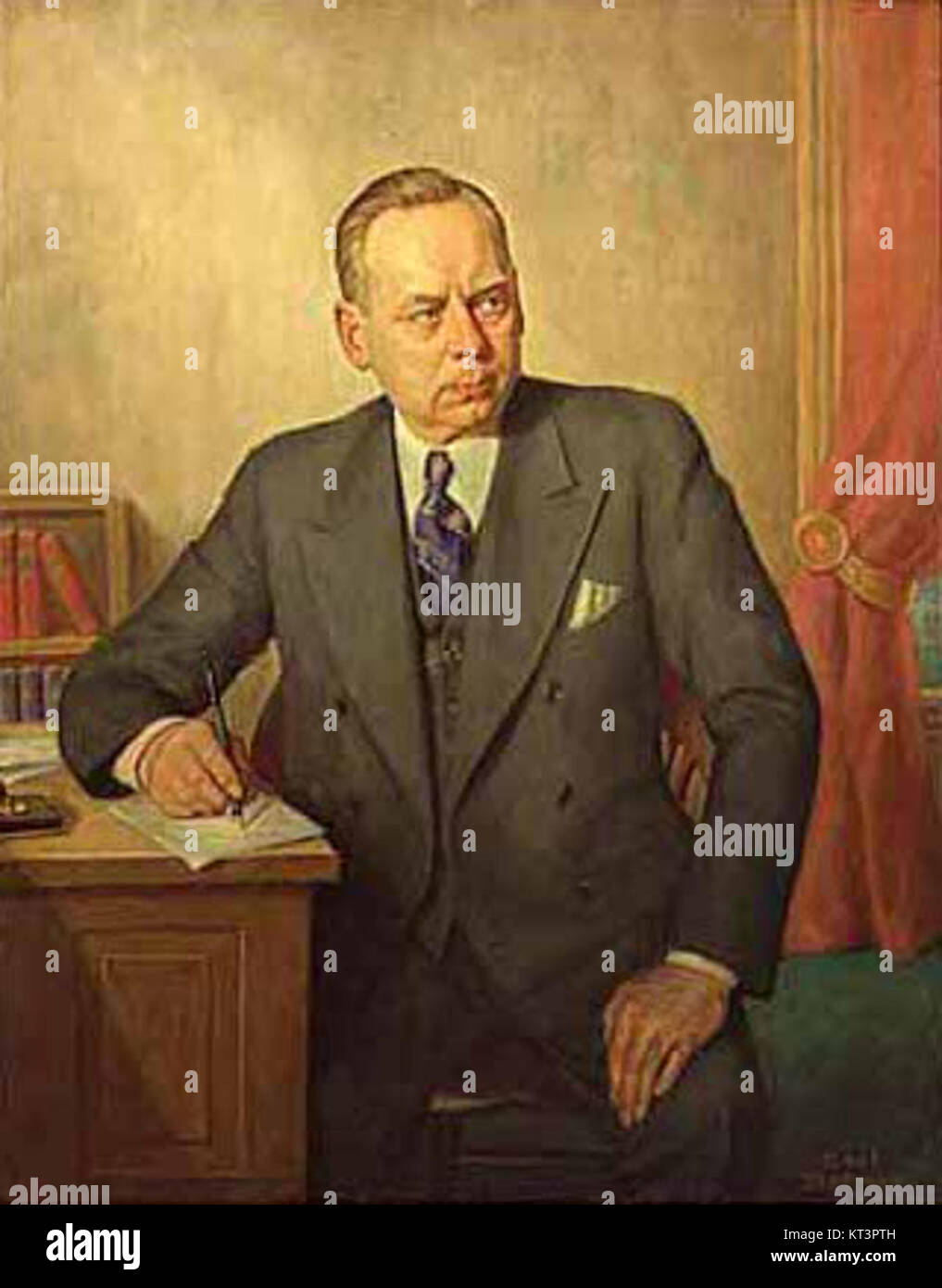 Hjalmar Petersen fu un noto politico svedese noto per i suoi contributi significativi alle politiche del lavoro svedese e per la sua leadership nell'avanzamento delle riforme sociali durante l'inizio del XX secolo. Foto Stock