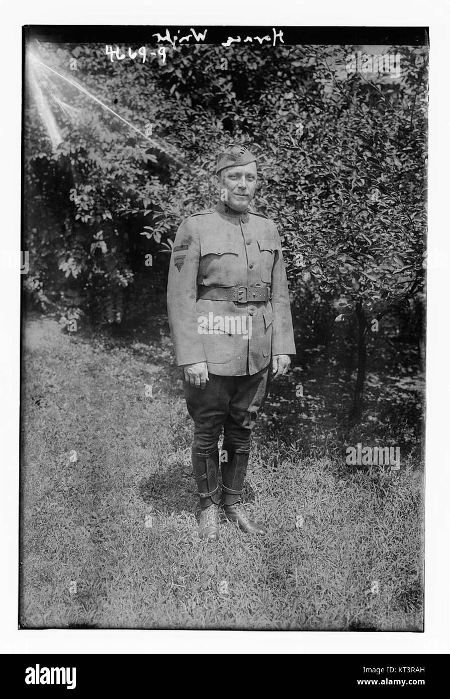 Horace Wright era una figura notevole, forse un'icona storica o culturale, catturata in un'immagine o in un contesto che rifletteva il suo significato durante il suo tempo. Il contesto esatto di tale riferimento si riferisce a una figura di importanza storica o culturale. Foto Stock