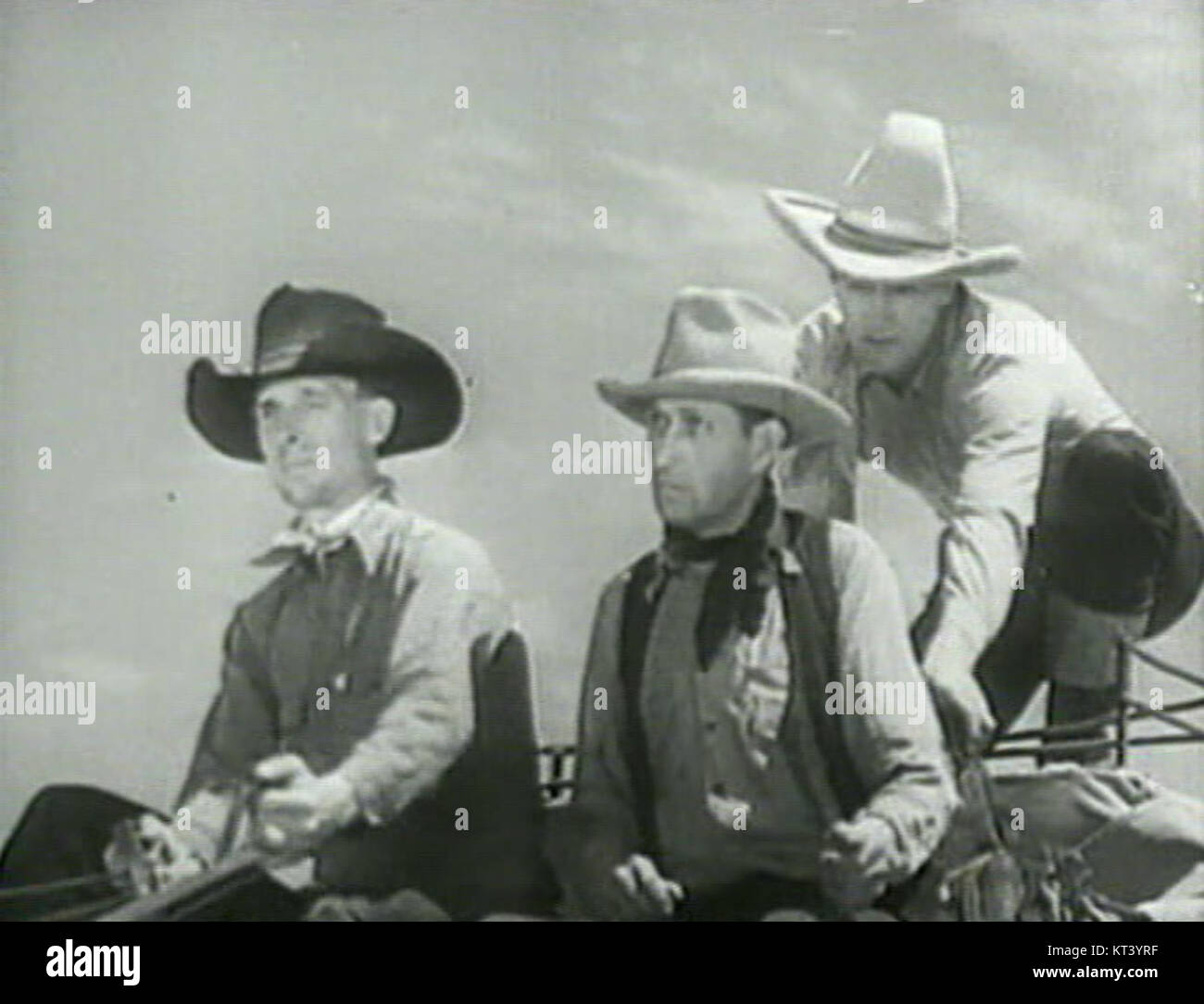 Una scena del film WESTERN del 1934 *The Star Packer*, con John Wayne come protagonista. Questo film fa parte della prima carriera di Wayneâ nel genere che avrebbe definito la sua eredità. Foto Stock