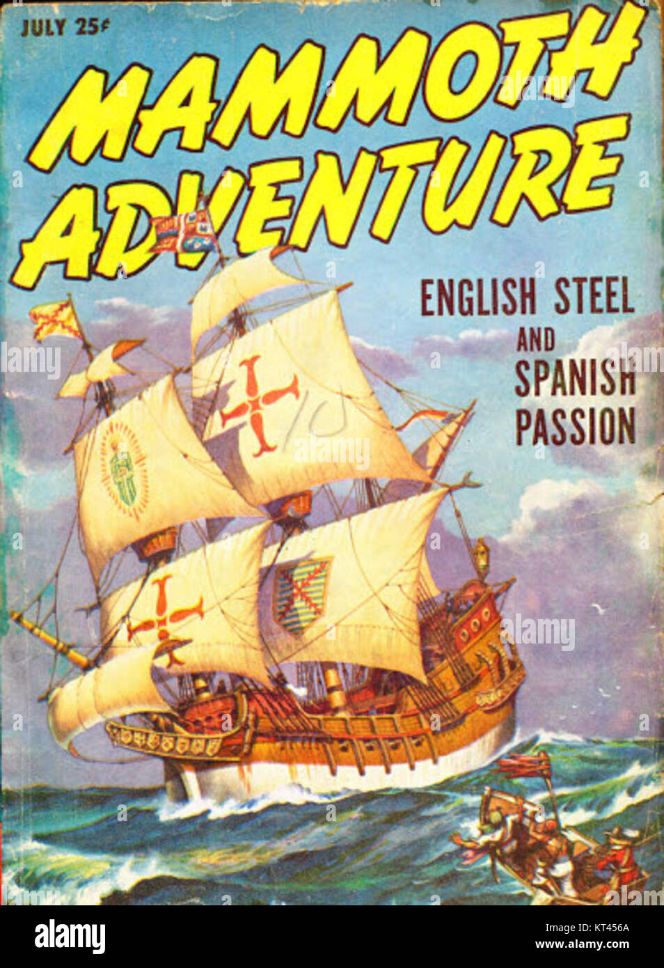 Una fotografia del 1947 che mostra un'avventura emozionante incentrata su un mammut, forse una spedizione scientifica o esplorativa. L'immagine cattura un momento di eccitazione e scoperta nel mondo della paleontologia. Foto Stock