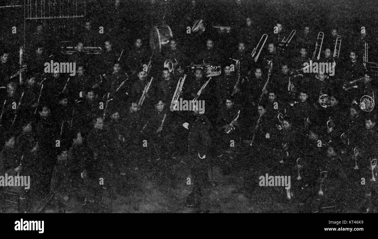 Questa immagine mostra Maud Cuney Hare e Walter Loving, direttore della Philippine Constabulary Orchestra, che catturano un momento storico nella musica. Foto Stock