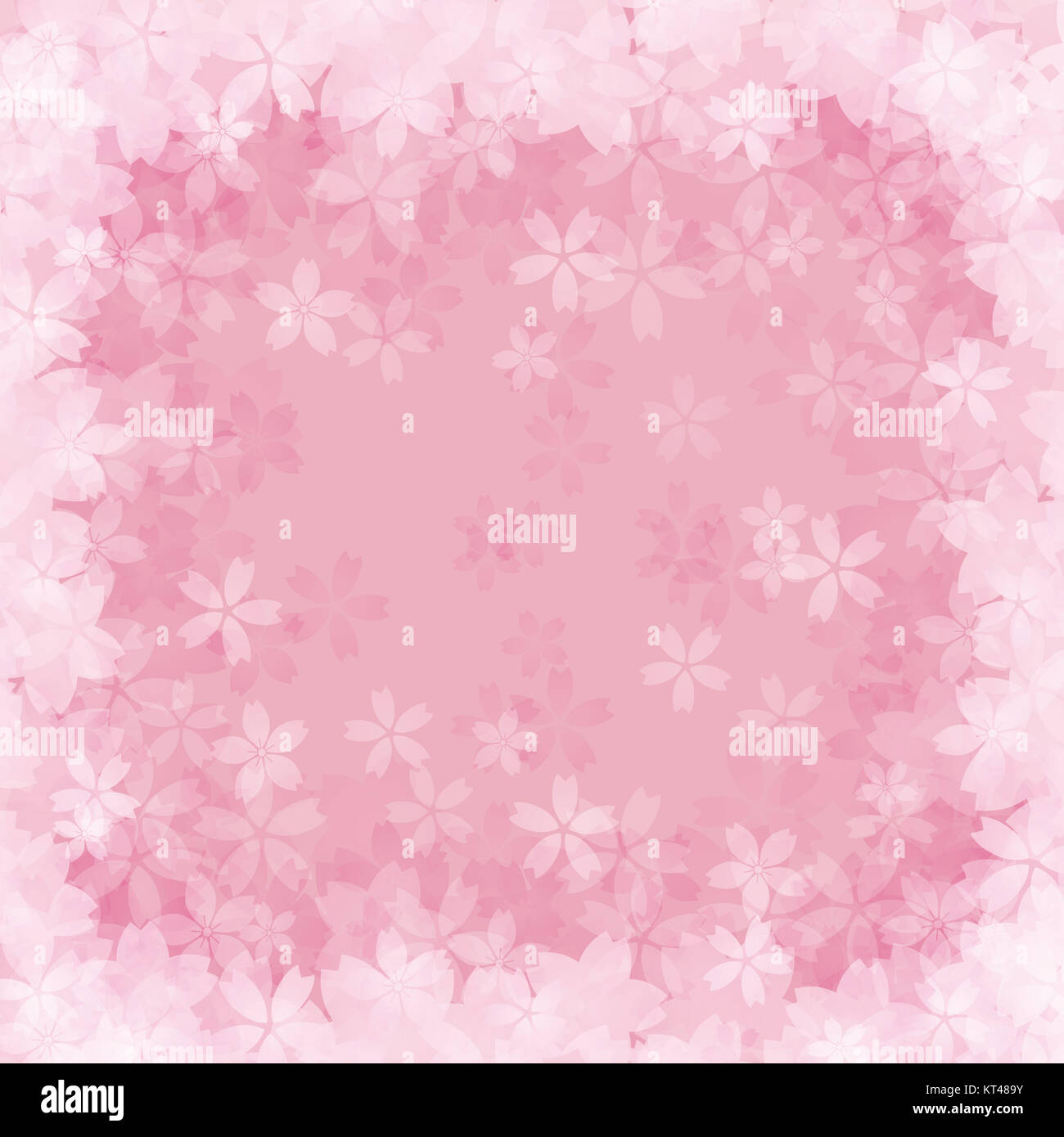 Cornice decorativa di fiori di ciliegio Foto Stock