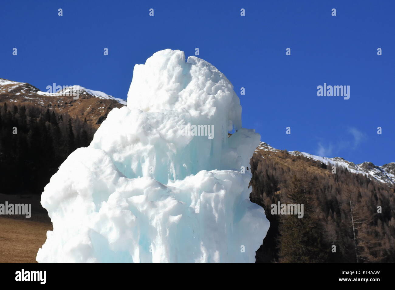 Il ghiaccio,iceberg,l'inverno,winkeltal,TORRE DI GHIACCIO,Tirolo orientale,villgraten,lienz Foto Stock