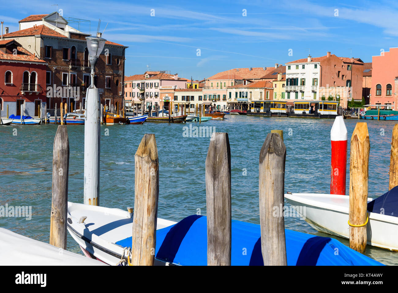 Canal Grande di Murano, Venezia, Venezia, Veneto, Italia Foto Stock