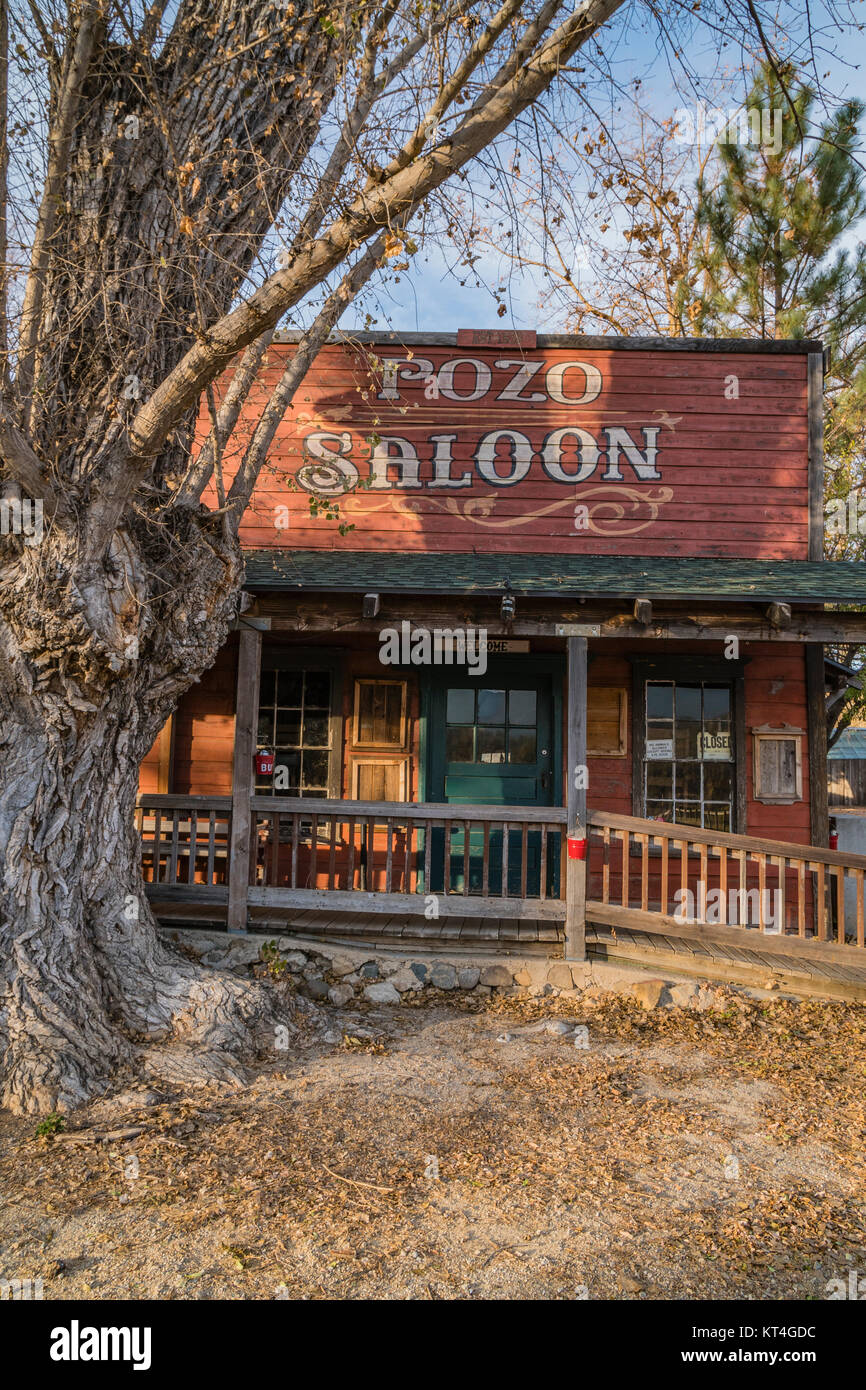 Il centro storico di Pozo Saloon, nella città di Pozo, è stato a San Luis Obispo County landmark dal 1858. È anche uno dei migliori e più autentica Foto Stock