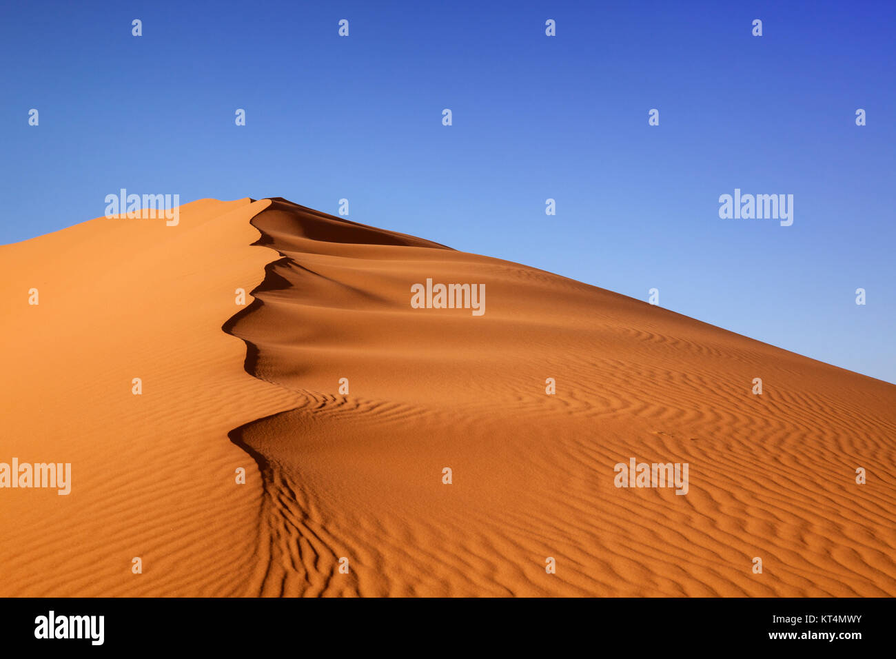 Dune di sabbia del deserto del Marocco Foto Stock