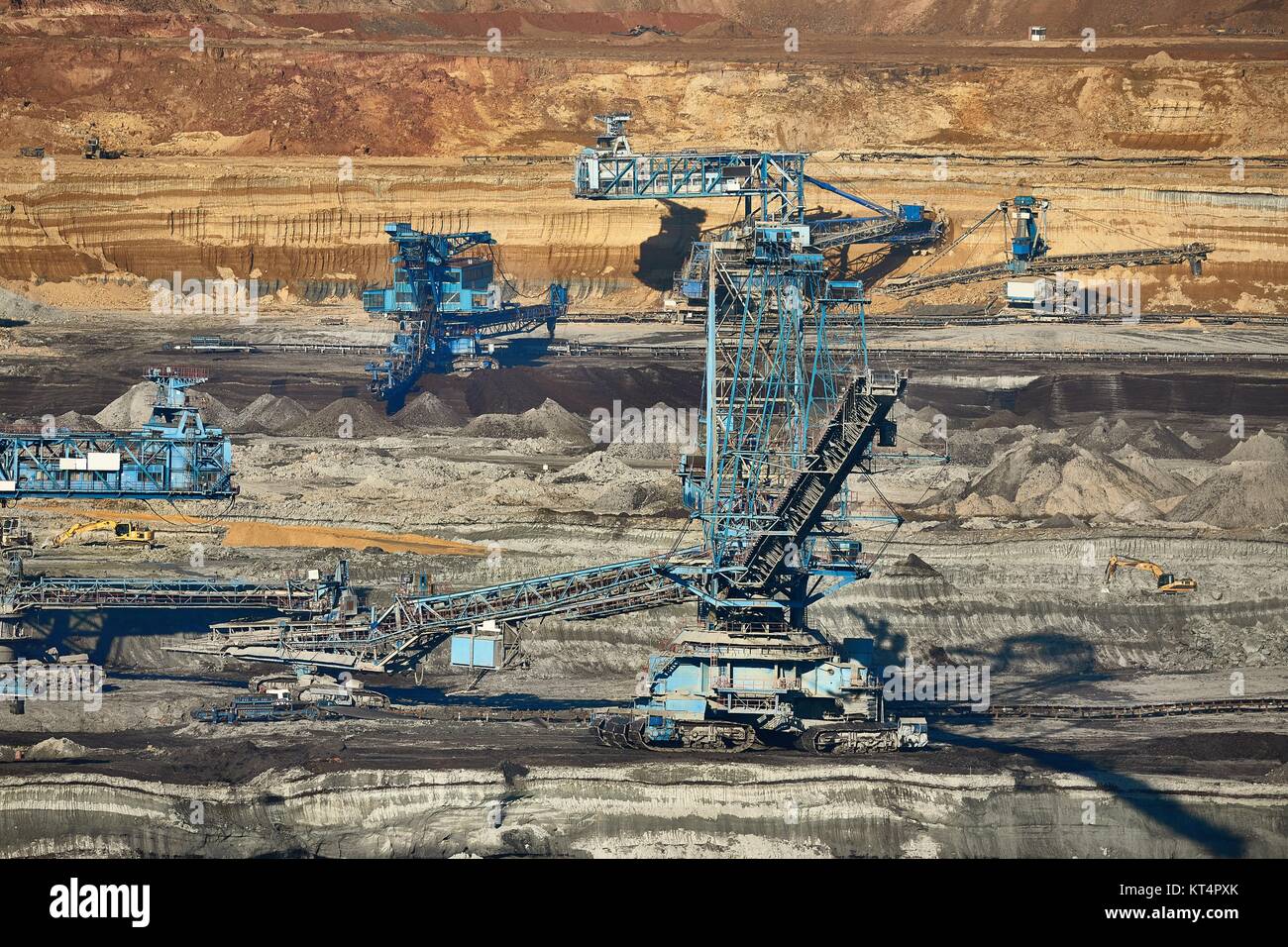 Miniera di carbone di scavo Foto Stock