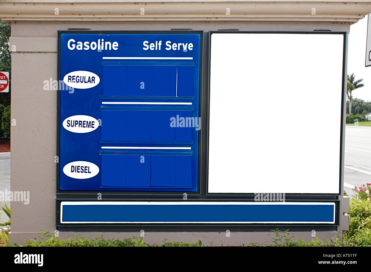 Benzina segno diesel Foto Stock