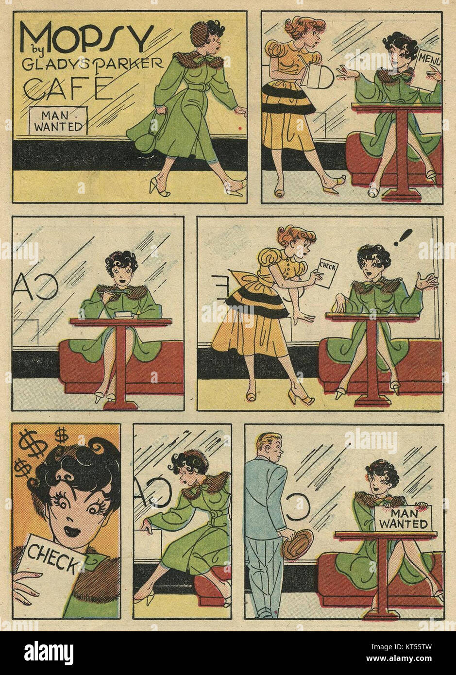 Mopsy, una popolare serie televisiva per adolescenti, è stata presentata in Vol. 2, No. 8 della sua pubblicazione, catturando i momenti della serie che risuonano con il suo pubblico giovane. Questo volume evidenzia lo sviluppo dei personaggi e gli episodi chiave. Foto Stock
