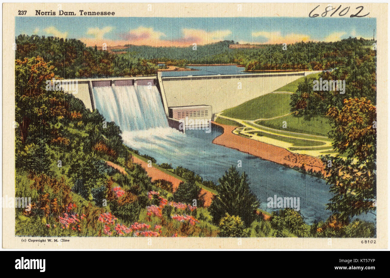 Norris Dam, Tennessee (68102) Foto Stock