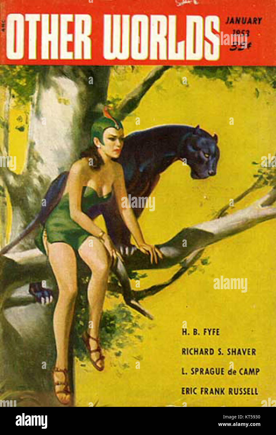 Immagini del film del 1953 "altri mondi", con scene che raffigurano realtà alternative. Foto Stock