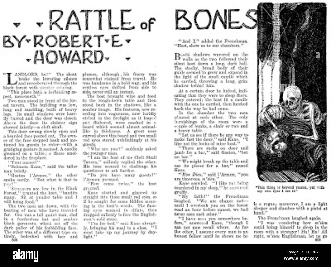 Un riferimento a Rattlebones PG1 WT6 29, potenzialmente un'opera d'arte, media o intrattenimento di notevole significato. Foto Stock