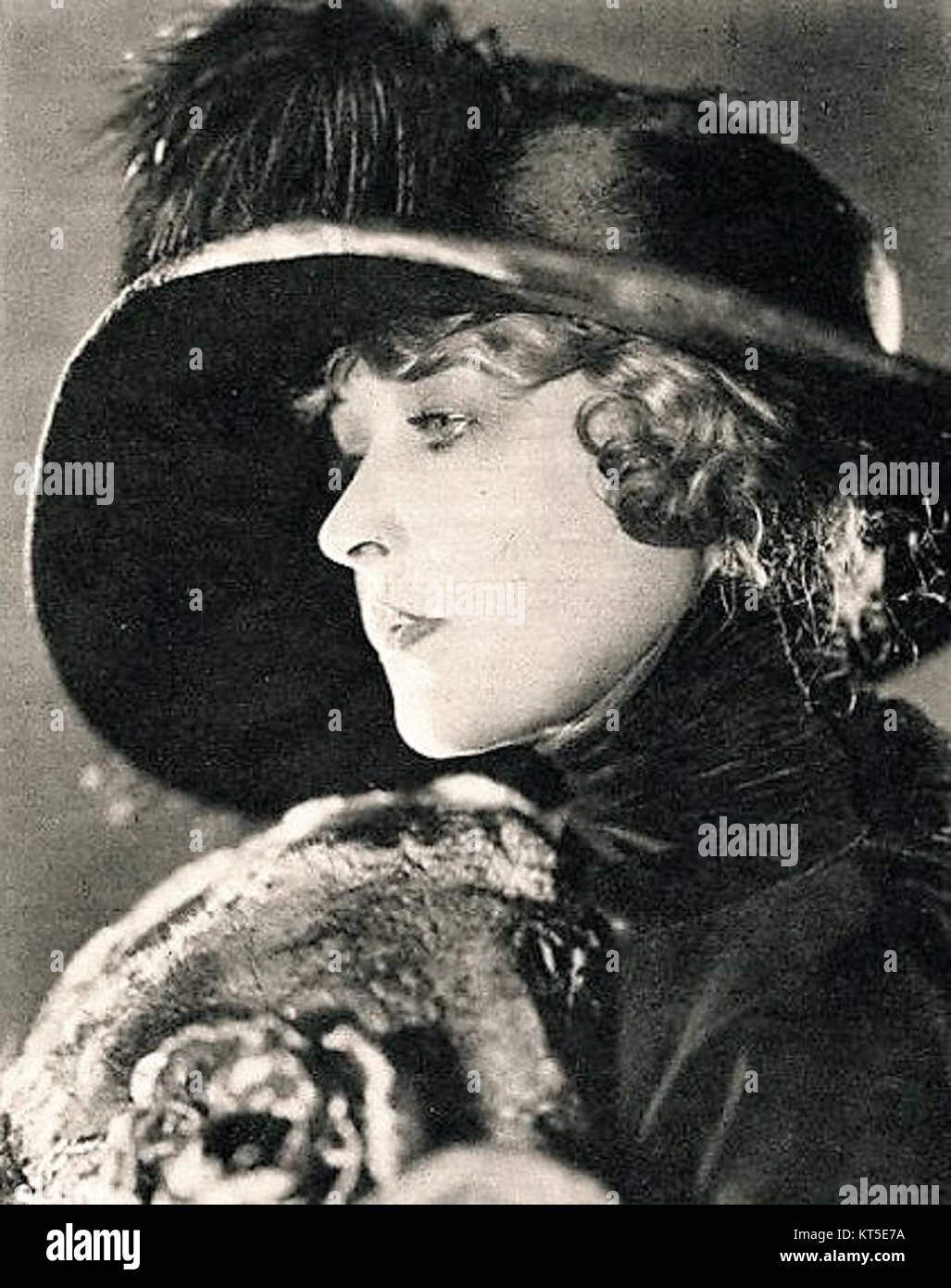 Anna Q. Nilsson è stata un'attrice svedese-americana, nota soprattutto per i suoi ruoli nei film muti all'inizio del XX secolo. Ha dato contributi significativi al primo cinema di Hollywood ed è ricordata per il suo impatto sulla storia del cinema. Foto Stock