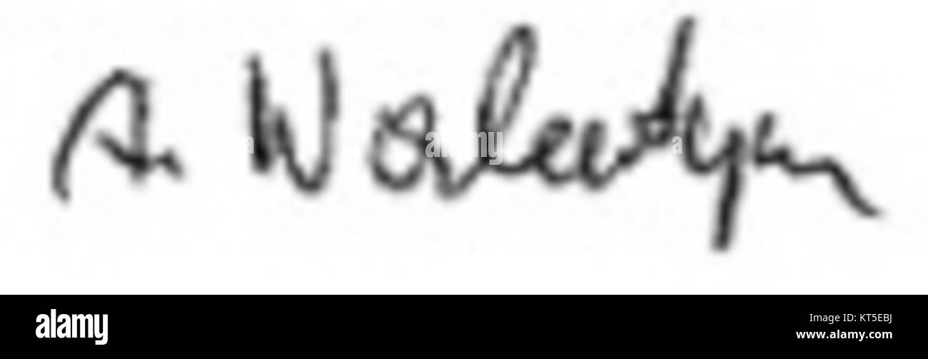 Anna Walentynowicz era una significativa attivista operaia polacca, nota per il suo ruolo nel movimento di solidarietà. La firma verosimilmente si riferisce al suo coinvolgimento in eventi storici nella storia del lavoro della Polonia. Foto Stock